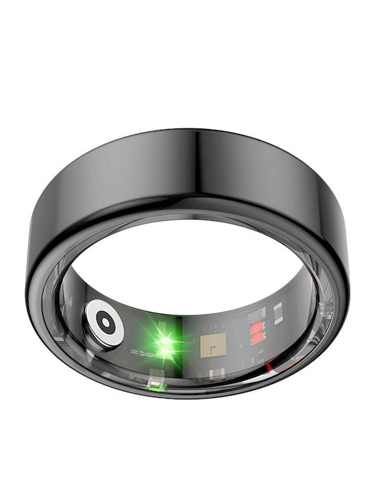 Avizar Connected Ring Size 8 Titan Model Charging Case Black