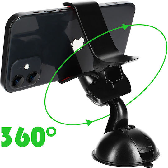 Avizar Car Accessory Package Usb-c Car Charger Suction Cup Mount Black