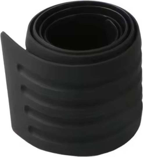 Flexible Protective Strip Car Rear Bumper Silicone 104x8 Cm 6 Mm Thick Black
