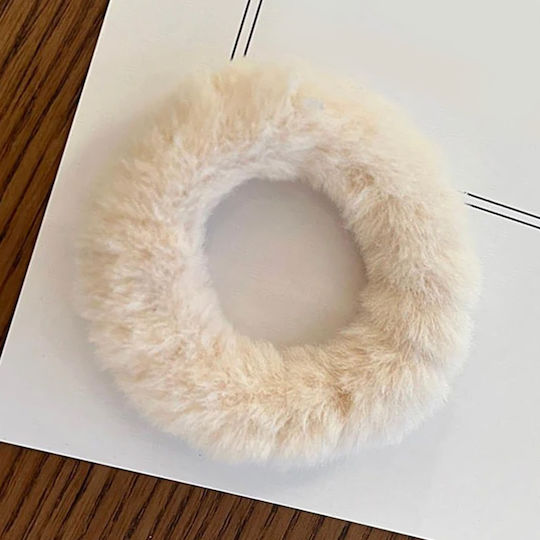 Classic Cabbage Hair In Light Beige Duvet Fur