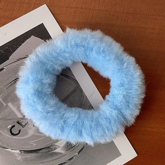 Classic Cabbage Hair In Fluffy Fur Blue