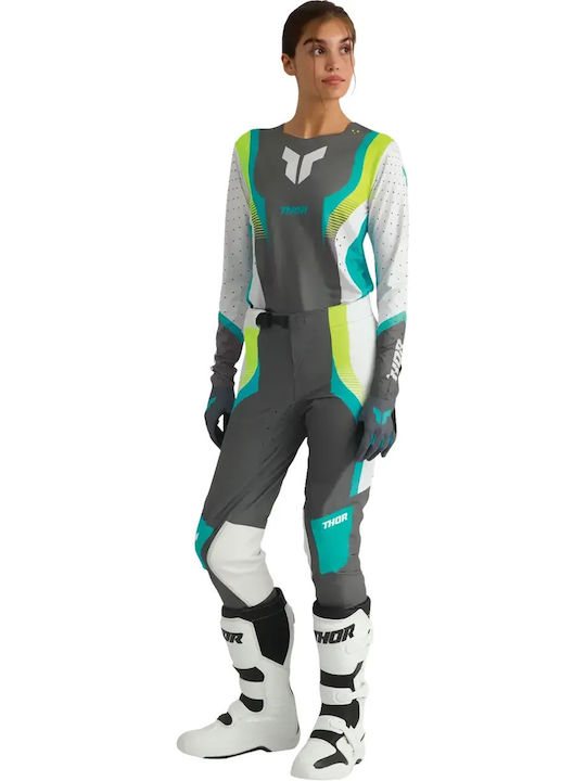 Thor Sportmode Summertime Women's Motocross Riding Gloves Green