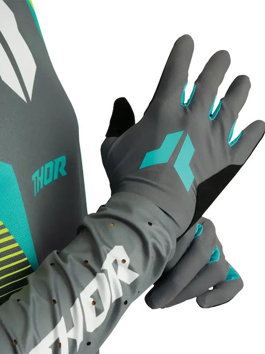 Thor Sportmode Summertime Women's Motocross Riding Gloves Green