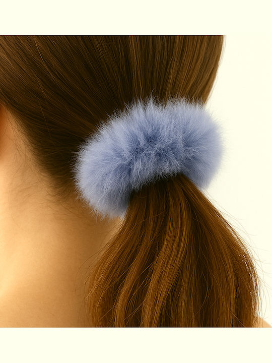 Classic Cabbage Fake Fur Hair Fluffy Sweet Blue
