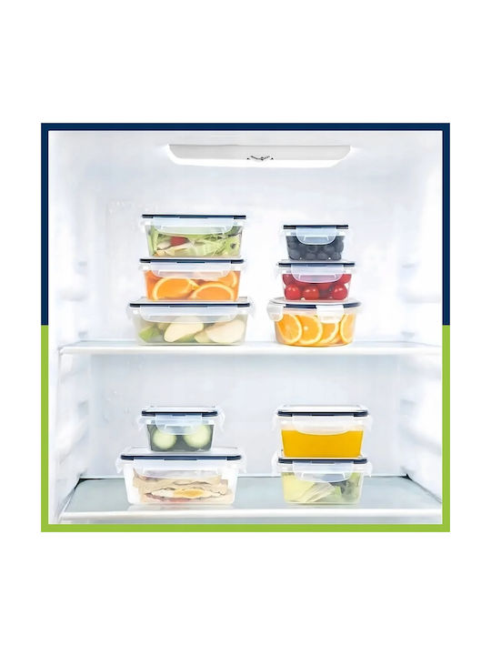 Set Cutii De Prânz Din Plastic Transparente 5cm 12 Bucăți