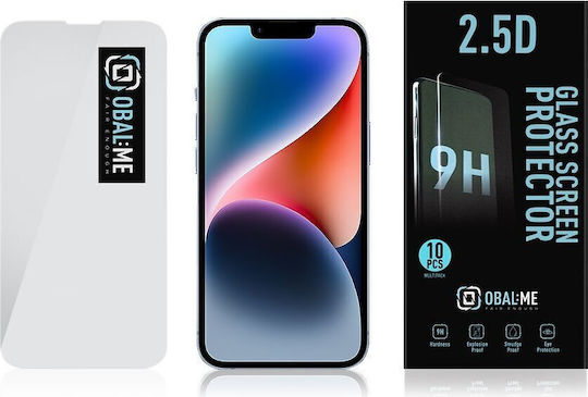 Obal:Me 2.5D 0.33mm Tempered Glass 10τμχ (iPhone 17e / 16e / 14 / 13 / 13 Pro)