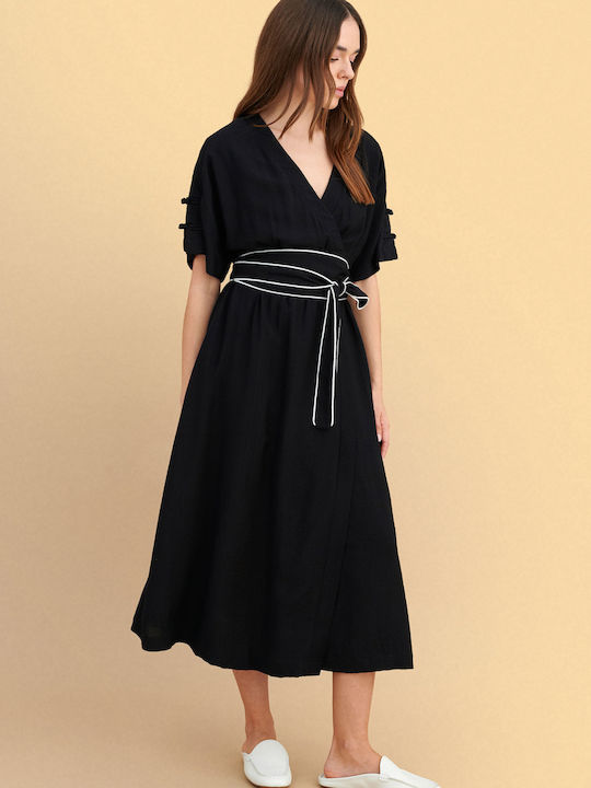 Summer Midi Dress Black 9923018 Black