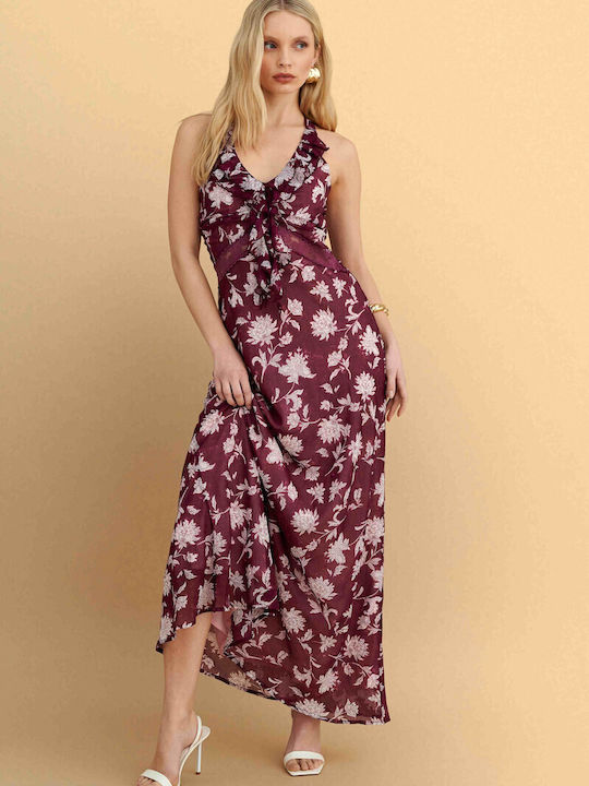 Summer Maxi Dress for Wedding - Christening Red