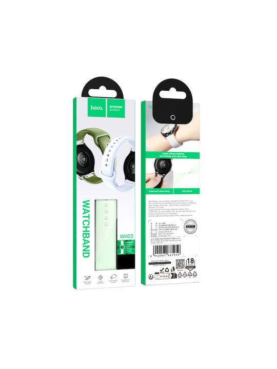 Curea Ceas Hoco Wh22 Silicon Samsung Huawei Xiaomi Vivo Oppo 20mm Universal Lotus Deschis
