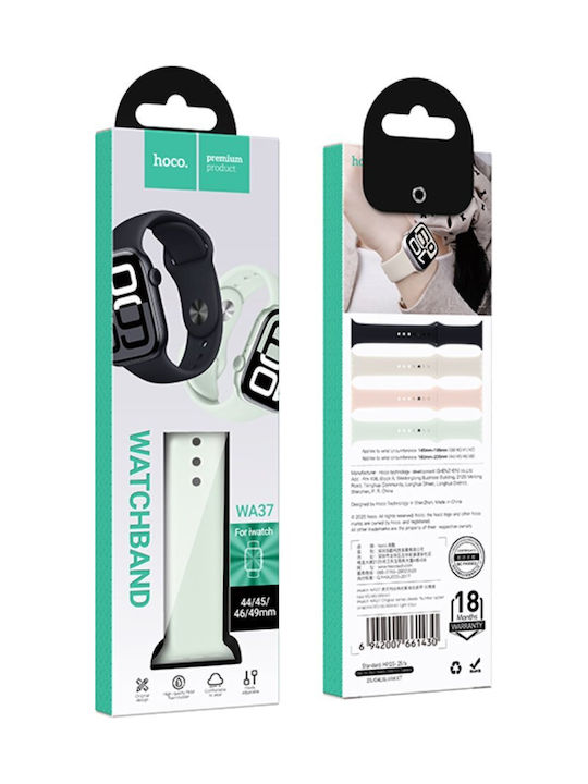 Hoco Wa37 Tragbares Band 44 45 46 49mm Fluorinkautschuk Apple Watch Series 1 2 3 4 5 6 7 8 9 Se Ultra1 Ultra2 Leichtes Lotus