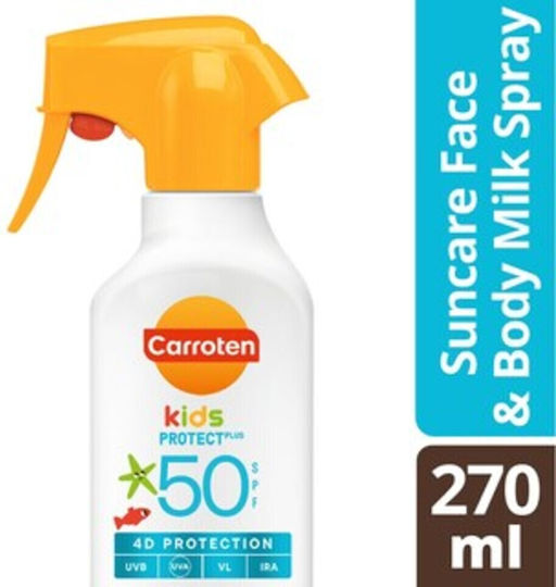 Carroten Sensicare SPF50+ Водоустойчив Детски Слънцезащитен Крем Емулсия за Лице и Тяло 270ml