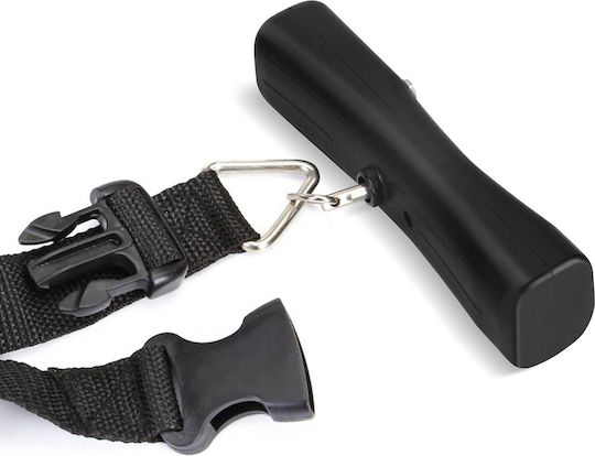 Akashi Digital Luggage Scale 50kg Backlit Lcd Display 4 Measurement Units Black