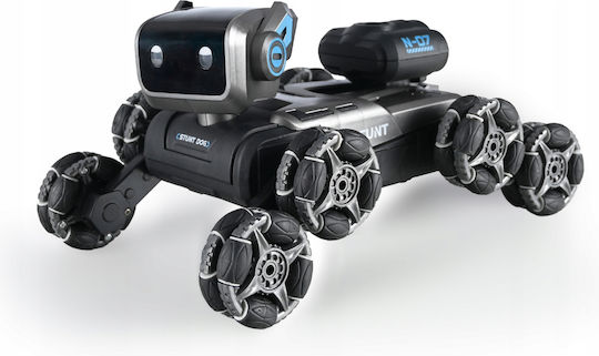 Câine Robot Teleghidat Zola Control Prin Gesturi Cântă Dansează Pulverizează Apă Efecte de Lumină și Sunet 8 Roți Rotire 360° 25 X 16 X 13 Cm Negru