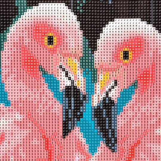 Mosaic Diamante Pictură cu Diamante Zola Design Flamingo Pentru Iubitori 20 X 30 Cm