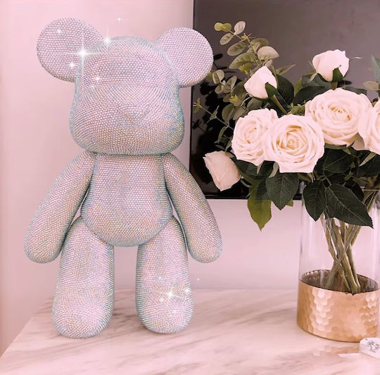 Set Creativ Pictură cu Diamante Ursuleț 3D Accesorii Incluse 33 X 51 Cm Roz