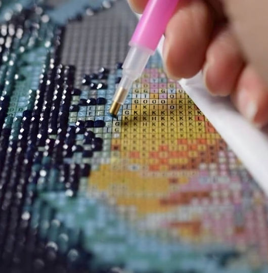 Broderie Mozaic cu Diamante Zola Mamă Bebeluş Girafă 15 x 20 cm