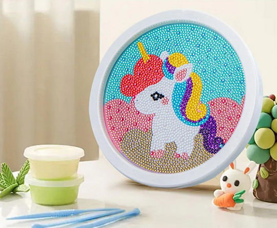 Rama Foto Mozaic Diamond Zola Rotund Design Unicorni 20 X 20 Cm