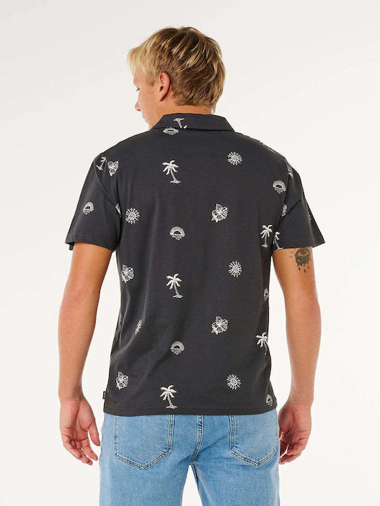 Polo T-shirt Washed Black