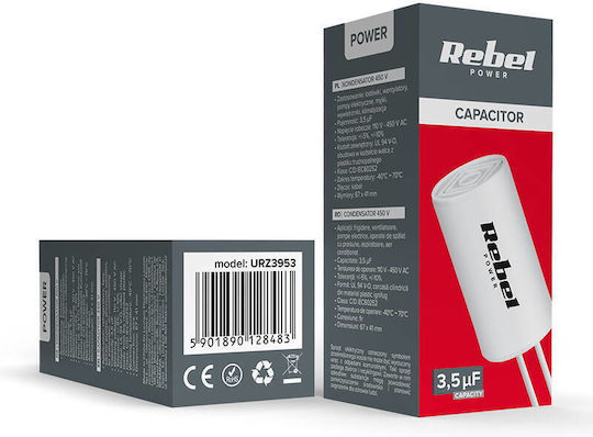 Rebel Capacitor 3.5uf 450 Single-phase Motors
