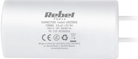 Rebel Capacitor 3.5uf 450 Single-phase Motors
