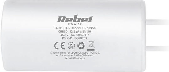 Rebel Capacitor 12.5uf 450v Single-phase Motors