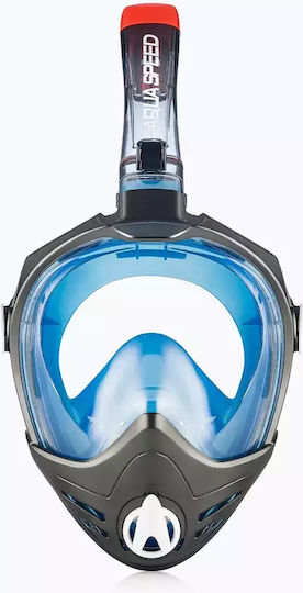 Aquaspeed Silicone Full Face Diving Mask Black