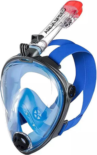 Aquaspeed Μάσκα Θαλάσσης Σιλικόνης Full Face Γκρι
