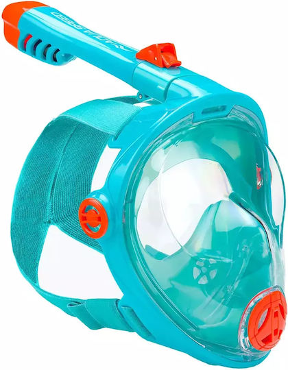 Aquaspeed Kids Silicone Full Face Diving Mask Turquoise
