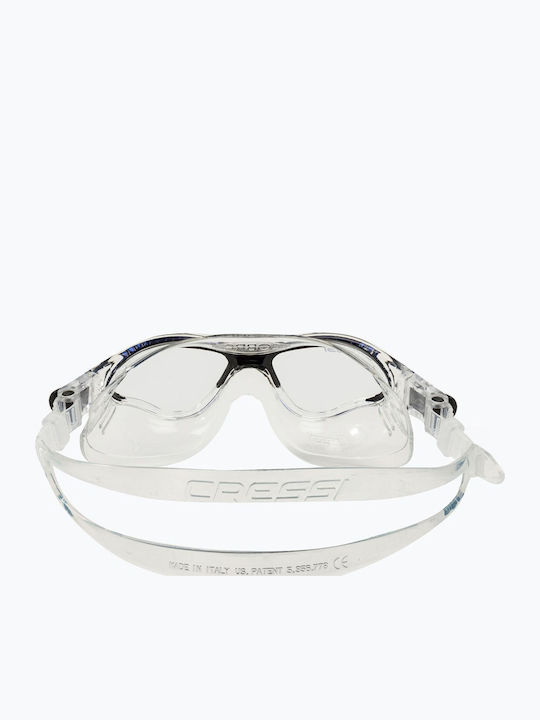 CressiSub Swimming Goggles For Adults With Anti-Glare Transparent Lenses