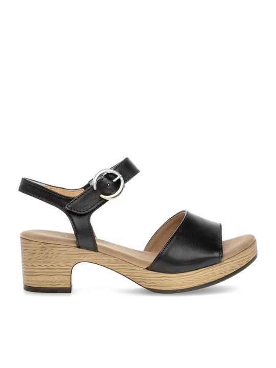 Leder Sandalen Anatomisch Schwarz