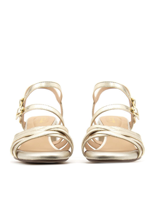 Ezoria Strap Sandals Gold
