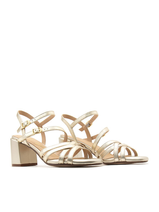 Ezoria Strap Sandals Gold