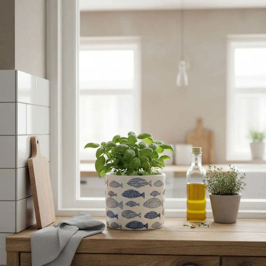 Phos & Gaia Ceramic Multicolour Plant Pot