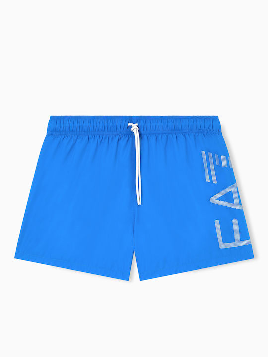 Men's Swimwear Shorts Blue with Patterns