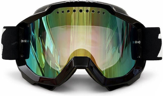 100% Μάσκα Χιονιού Accuri Tornado Mirror Gold Vented Dual Lens Snowmobile Goggle