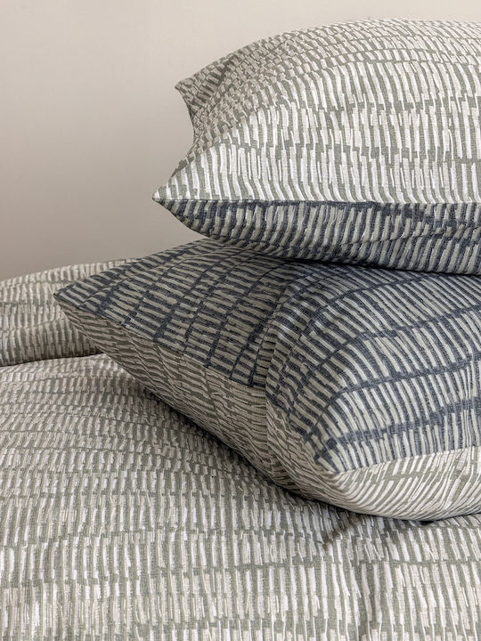 Palamaiki Fl6302 Double Bed Sheets Set 200x265cm Gray (4pcs)