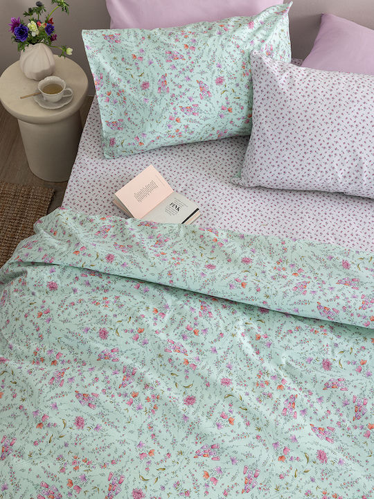 Palamaiki Fl6304 Super-Double Bed Sheet Set With Rubber Hugger 170x200+32cm 4 Pieces