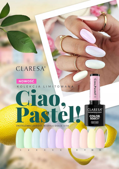 Claresa Ciao Pastel Semi-Permanent Gel Nail Polish Ciao Pastel 9.5gr