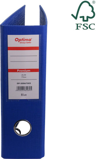 Optima Clasic & Premium A5 Lever Arch File Laminated Pp Pp 75 Mm Optima Premium Blue