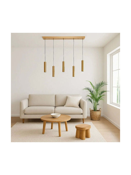 Phos & Gaia Adjustable Pendant Ceiling Light with GU10 Socket 20x100cm
