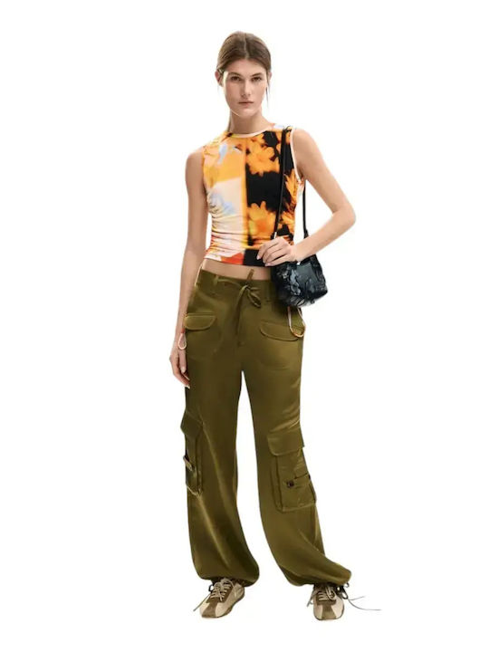 Women's Summer Sleeveless Floral Multicolour Blouse