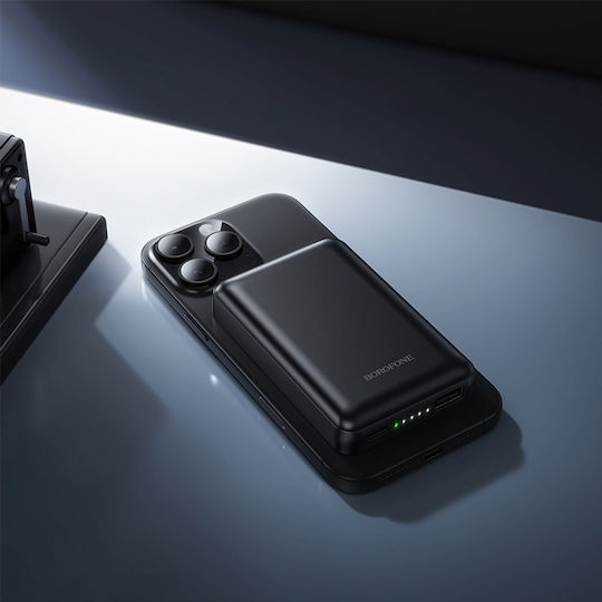 Borofone BJ82 Power Bank 5000mAh 5W with USB-A Port and USB-C Port Black