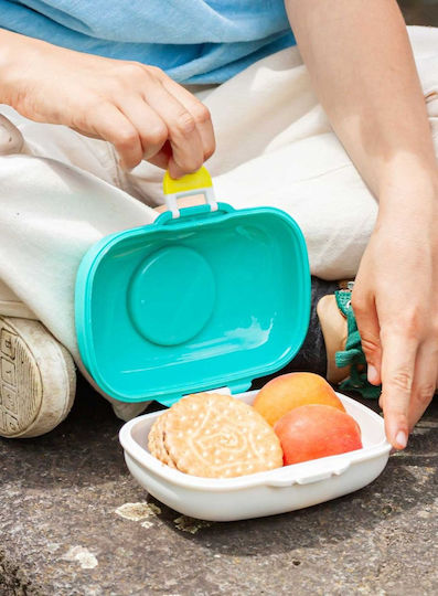 Monbento Cutie De Prânz Pentru Copii Din Plastic Dinozauri 0.6l Albastră