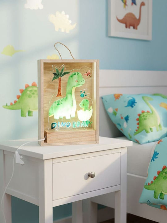Easter Candle Wooden Frame Led Dinosaur 20171
