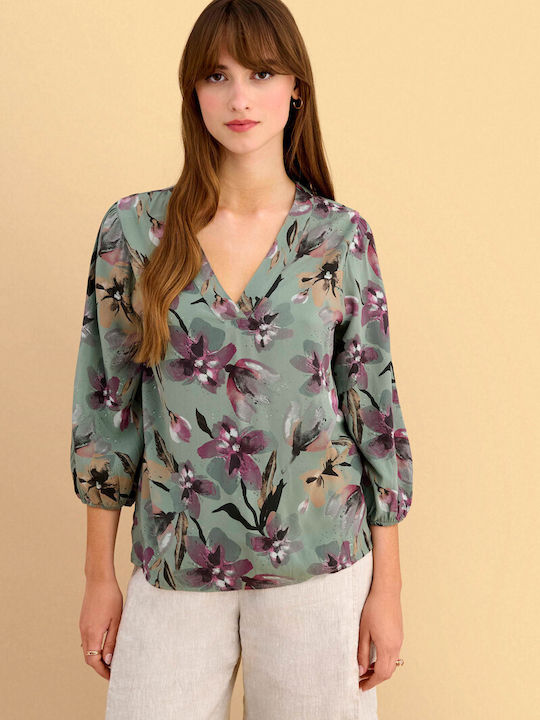 Τουνίκ Floral Πράσινο