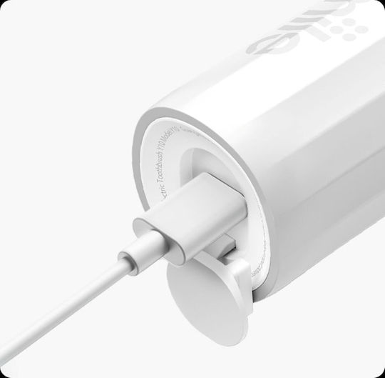 Usmile Wasserflosser mit Drucksensor und Reiseetui Weiß