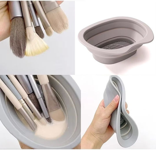 Silicone Accessory Zola Cleaning Makeup Brushes 14x11x4cm Gray
