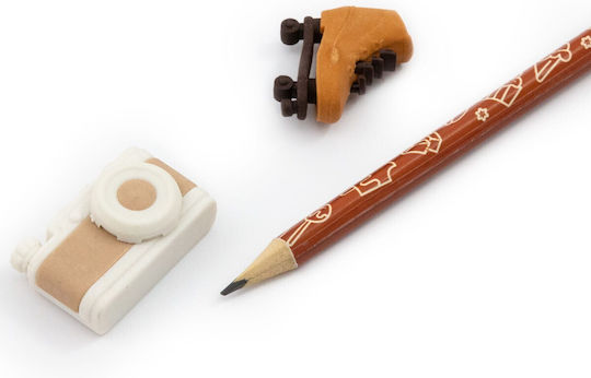 Waffle Journal Set Scented Accessories Zola 80-page Notebook Pencil 2 Erasers Salted Caramel Scent