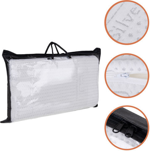 Perna cu Spumă de Memorie 49x30x9.5cm în Culoare Albă ZY12603QWS39