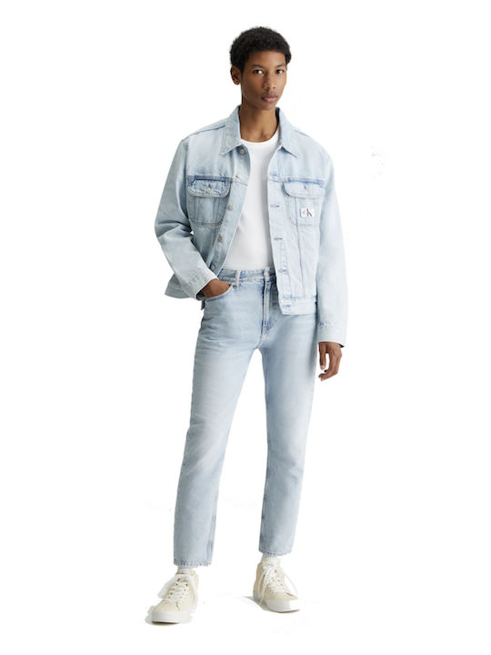 Men's Jeans Pants Cropped Blue